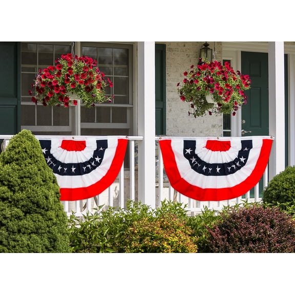 Briarwood Lane Everyday 4th of July Bunting 48" X 24 Patriotic For 4th of July Bunting