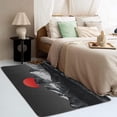 thumbnail image 3 of Mountain Rugs for Living Room - Mountain Rug & Home Decor, 3x4 Area Rug, Red Sun Rugs for Entryway, Washable Non Slip Soft Low Pile Small Indoor Door Mat, Black and Red Carpet & Room Decorations, 3 of 7