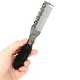 thumbnail image 3 of Soumake Hair Comb Dual Head Professional 2-in-1 Handheld Portable Beard Styling Brush Comb Daily USE, 3 of 7