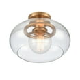 thumbnail image 4 of Atlas Lighting and Home 1-Light Semi Flush Mount Ceiling Light Fixture - 13" - Brushed Gold, 4 of 6