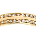 thumbnail image 3 of 9ct Gold Jewelco London 20pts Diamond Double Row Channel Claw Wedding Ring 4mm, 3 of 8