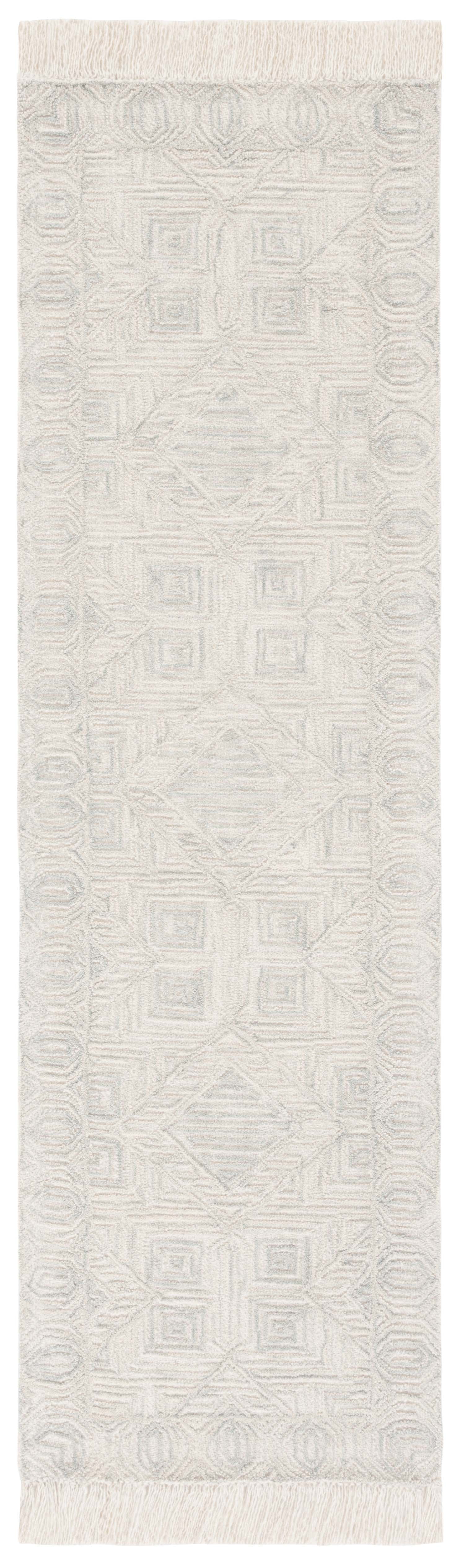 Safavieh Ikat Maiara Geometric Runner Rug, Ivory/Gray, 2'3" x 8'