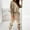 Khaki, variant on AOOCHASLIY Women Suits Women's Casual Color Long-Sleeve Drawstring Hooded Tops Pants Sets Sports Suits