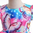 thumbnail image 3 of 2-9T Flower Butterfly Girls Dress Ball Gown Party Pageant Floral Dresses, 3 of 6