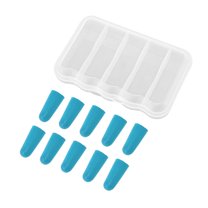 Unique Bargains 5 Pair Swimming Ear Plugs Chalk Head Shape Waterproof Ear Protection Blue