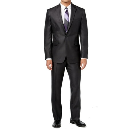 KENNETH COLE REACTION NEW Gray Mens Size 38 S Two Button Suit Set