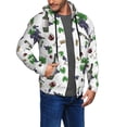 thumbnail image 3 of Zip Up Hoodies for Men - Grape wine bottle Long Sleeve Comfrt Men'S Fashion Hoodies & Sweatshirts, Jackets for Men Hoodies Pullover Clothing Clothes with Pouch, 3 of 5
