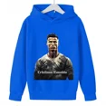 thumbnail image 4 of Ropa para niños Otoño e invierno Sudadera con capucha para niños y niñas y top azul con estampado de avatar de Ronaldo, 4 of 4