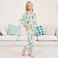 thumbnail image 6 of Fluffy Pajamas Set Fuzzy Winter Warm Pj Sets Pullover Tops and Long Pants Capybaras in Playful Poses Medium, 6 of 8