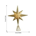 thumbnail image 3 of 2025 Christmas Tree Topper Star with Warm White LED Lights - 12.5 Inch Glitter Sparkle Tree Topper for Holiday Home Decor, Fits Most Standard Size Xmas Trees, 3 of 8