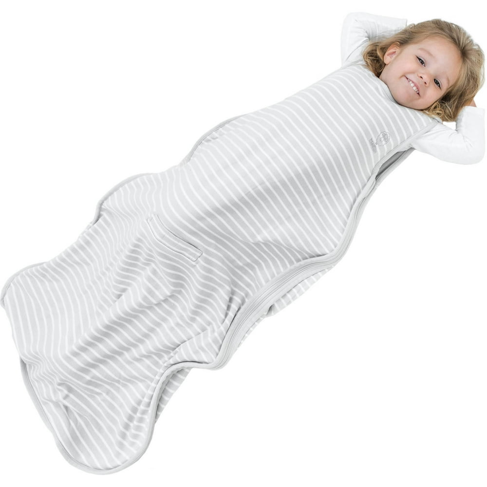 Woolino 4 Season Baby Sleep Bag or Sack for Toddlers, Merino Wool, 2 4yrs, Gray