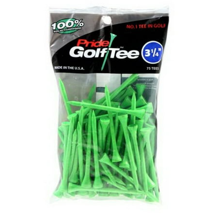 Boss Green Golf - Pride Golf Tee, 3-1/4 inch Deluxe Tee, 75 Count, Citrus Green