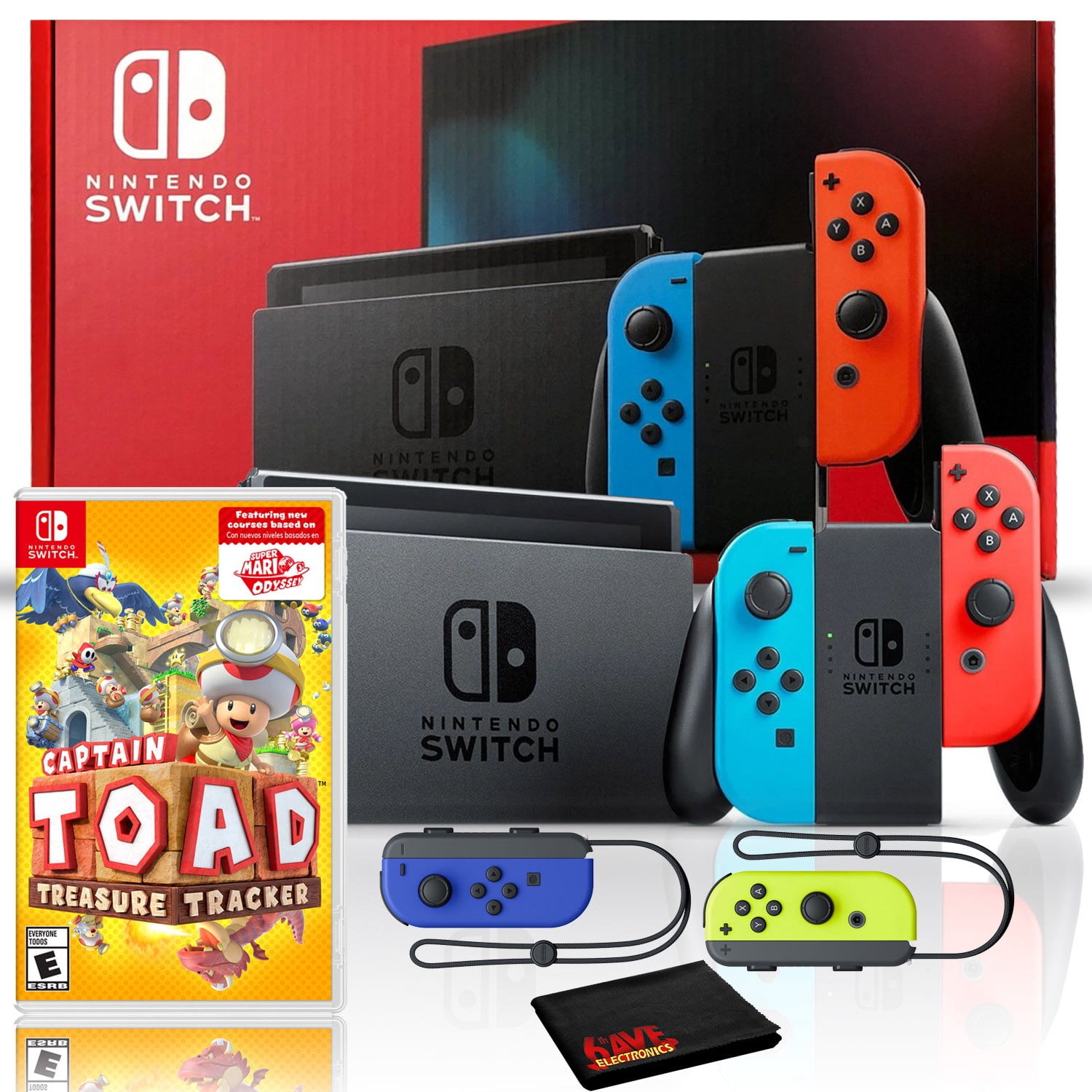 neon blue joycons