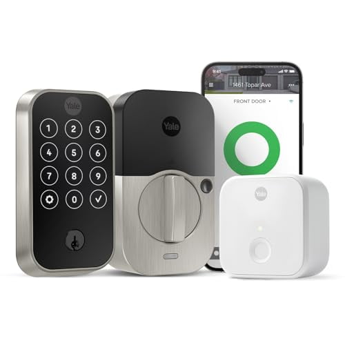 Pantalla táctil Yale Assure Lock 2 Touch con conexión Wi-Fi - Níquel satinado - para anfitriones de alquileres vacacionales