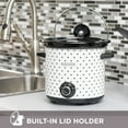 thumbnail image 3 of BLACK+DECKER 4-Quart Slow Cooker, White/Black Polka Dot, SC1004D, 3 of 15