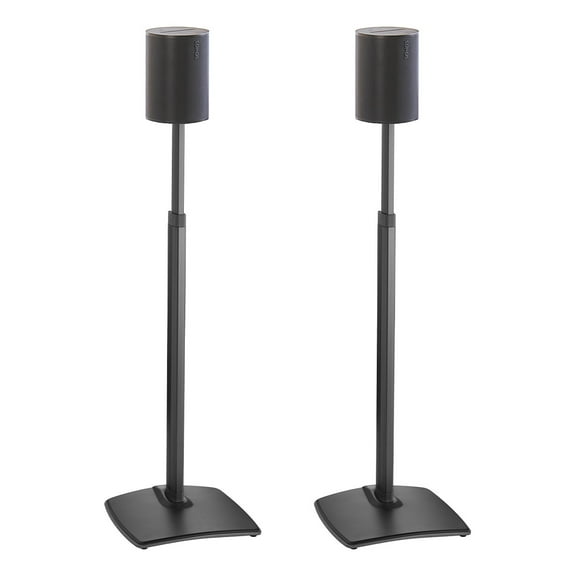 Sanus Height-Adjustable Speaker Stands for Sonos Era 100 - Pair (Black)