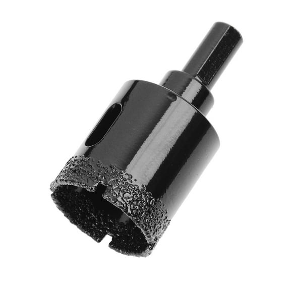 Dry Diamond Core Drill Bit,1Pcs Diameter 60mm with Triangle Shank Vacuum Brazed Hole Saw for Concrete Granite Marble Glass Porcelain Tile Masonry Brick