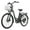 Noir, variante sur Gotrax B06 Vélo Électrique Urbain 26 Pouces avec Panier, Moteur 500 W, 25 Km/h, Autonomie 88 km, 7 Vitesses, Écran LCD - Blanc