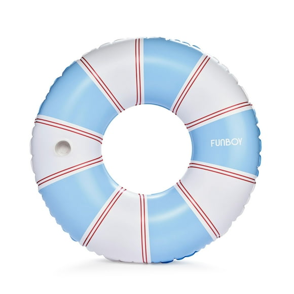 Flotador inflable para piscina FUNBOY Giant, vintage, azul y rojo, 48 pulgadas