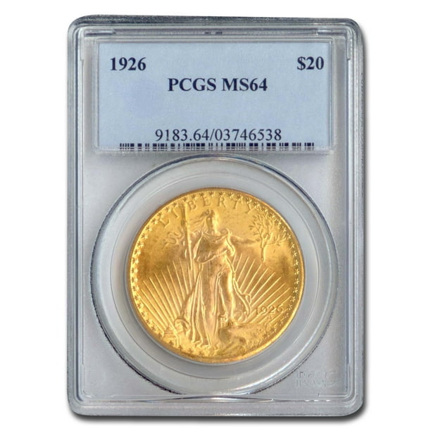 1926 Saint Gaudens Gold Double Eagle Ms 64 Pcgs Walmart Com
