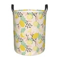 thumbnail image 2 of Uemuo Lemon Leaves Pattern Circular Laundry Hamper Basket with handles,Collapsible laundry basket,Large capacity laundry hamper,Laundry Organizer-Medium, 2 of 8