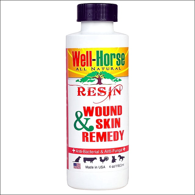 WELL HORSE BURN FUNGUS ANIMALS HEALING SKIN REMEDY WOUND CARE RESIN 4