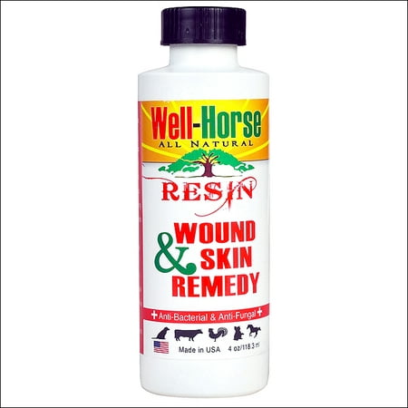 WELL HORSE BURN FUNGUS ANIMALS HEALING SKIN REMEDY WOUND CARE RESIN 4