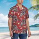 thumbnail image 3 of Fotbe Dragons2 Camisa Hawaiana para Hombre Unisex – Camisa Casual de Verano con Botones de Manga Corta de Algodón y Lino,Large, 3 of 7