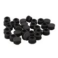 thumbnail image 4 of Round Table Chair Leg Tube Pipe Insert End Cap 19mm Dia 300Pcs Black, 4 of 8