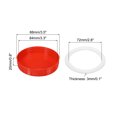 thumbnail image 3 of Uxcell 86mm Wide Mouth Plastic Mason Jar Lids with Silicone Sealing Ring, Red 1Set/10 Pack, 3 of 5