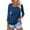 101#Navy, variant on 3/4 Sleeve Tops for Women Square Neck Summer T Shirts Casual Dressy Trendy Blouses Gradient Print Tunics Cyan M