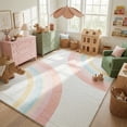 thumbnail image 3 of Rug Branch Kids Rainbow Soft Playmat Indoor Area Rug, 3 of 8