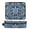 Dark Teal Turtle Pattern, variant on Hair Tool Organizer Bag with Heat Resistant Mat Removable Travel Storage Case for Hot Air Brushes Curling Irons Beautiful Glowing Deer