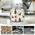 thumbnail image 6 of Yayeee Ashtray with Lid for Cigarette Smokeless Stainless Steel Home Ash Holder, Christmas Forest, 6 of 7