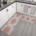 thumbnail image 3 of Kitchen Rugs and Mats Non Skid Washable Spring Floral Dalia Summer Kitchen Mat and Rug Set,Floor Cushion Absorbent Rug,Rubber Backed Area Rugs for Kitchen Laundry, 3 of 7