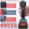 thumbnail image 6 of Electric 21V Multi-function Electric Screwdriver 55Nm  Brushless Motor Practical Screw Driver For Home Appliances Furniture Installation Automotive Electronics Repairing, 6 of 7