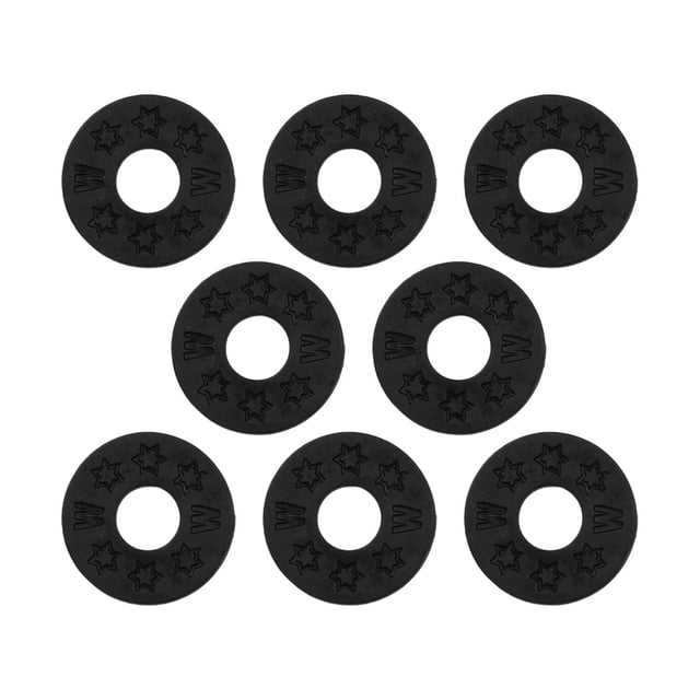 arctrm 8 Pieces Guitar Strap Blocks Guitar Protector Strap Blocks for Acoustic Bass black