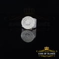 thumbnail image 4 of King of Bling's 925 White Silver Cubic Zirconia 25.00ct Rapper Luxury Big Round Rings Men Size12, 4 of 15
