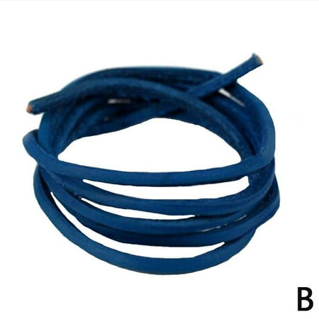 

1pair Rawhide Leather Shoelaces Unisex Shoe Boot Laces Leisure Thin Shoestrings