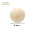 thumbnail image 2 of 4 Pack Round Wood Balls 60mm Diameter Unfinished Solid Wooden Beads, 2 of 6