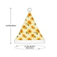 thumbnail image 3 of Balery Light Yellow Plaid Sunflower Pattern Santa Hat Christmas Hat Funny Christmas Hat Christmas Knitted Beanie Hat For Kids, 3 of 6