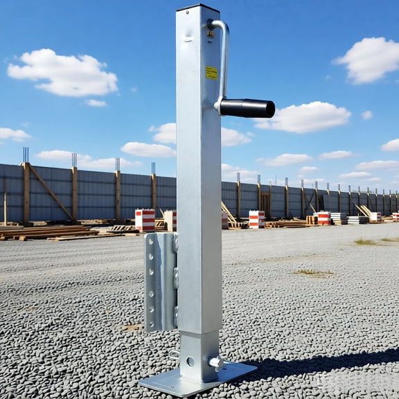 Pro 2500 lb Heavy Duty Trailer Jack | Fixed Mount Drop Leg Jack with 28.6” Lift & 4”x6” Foot, Square Tube Bolt-On Jack for Boat Trailers, Utility Trailers, RV, Camper & Off-Road Towing