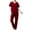 Outfit Sets Women Summer-Wine, variant on Homenesgenics Scrub Sets for Women Womens 2 Piece Scrub Outfits Casual Short Sleeve Scrub Tops and Long Pants Sets Nurse's Uniform Lounge Set Working Sets with Pocket Blue S
