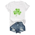 thumbnail image 5 of Baqcunre T Shirts for Women,Sweatshirt Womens Cute Trendy Shirt Casual Short Sleeve Pullover Tops,St. Patrick's Day Shirts for Women Womens Tops,Graphic Tees for Women White S-3XL, 5 of 6