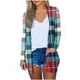 thumbnail image 1 of asdoklhq Womens Plus Size Coats Clearance Under $15.00, Woman Long Sleeve T-Shirt Autumn Open Front Christmas Cardigan Loose Outerwear Printing Blouse Coat Pockets Tops, 1 of 6