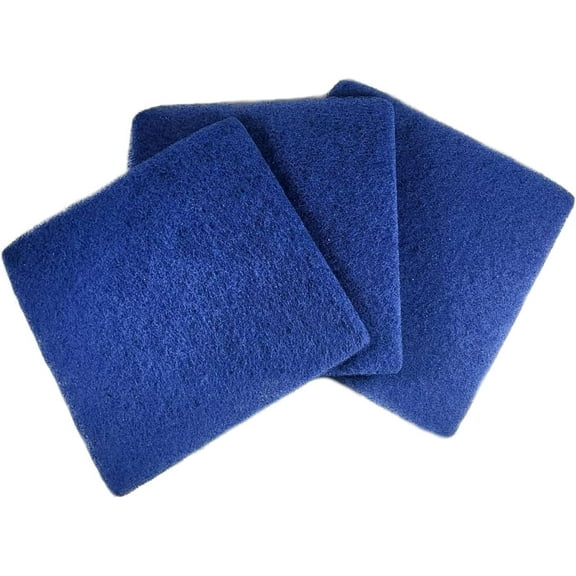 HQRP 3-Pack Koi Pond Filter Pad Media 12.5" x 12.5" for Outdoor Backyard Ponds, Water Gardens, Waterfalls