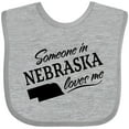 thumbnail image 3 of Inktastic Someone in Nebraska Loves Me Boys or Girls Baby Bib, 3 of 4