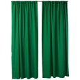 thumbnail image 1 of LA Linen BDpop96x58_Pk2_GreenEmP32 LA Linen Pack-2 Polyester Poplin Backdrop Drape 96-Inch Wide by 58-Inch High, Emerald Green, 1 of 4