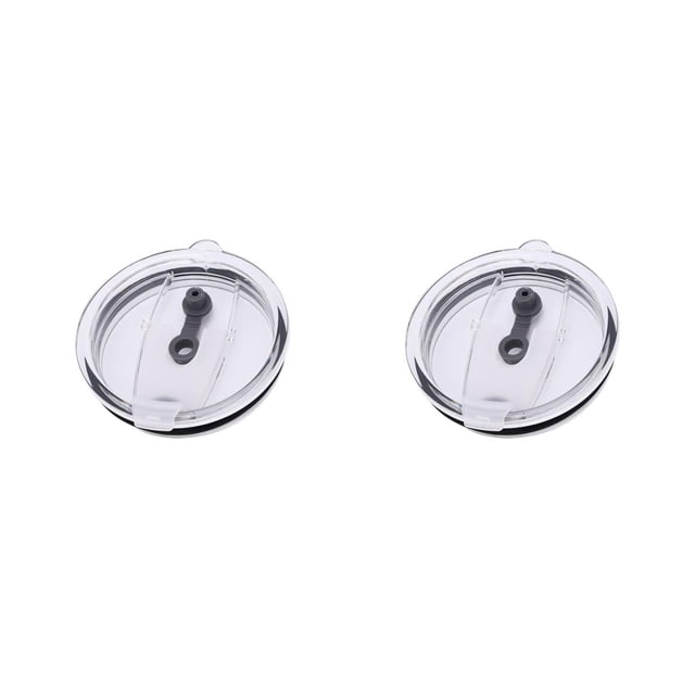 Kearding tapa impermeable a prueba de derrames tapa de botella portátil ligera exquisita tapas de sellado de plástico accesorios de taza Blanco/Tipo 1 2Conjunto