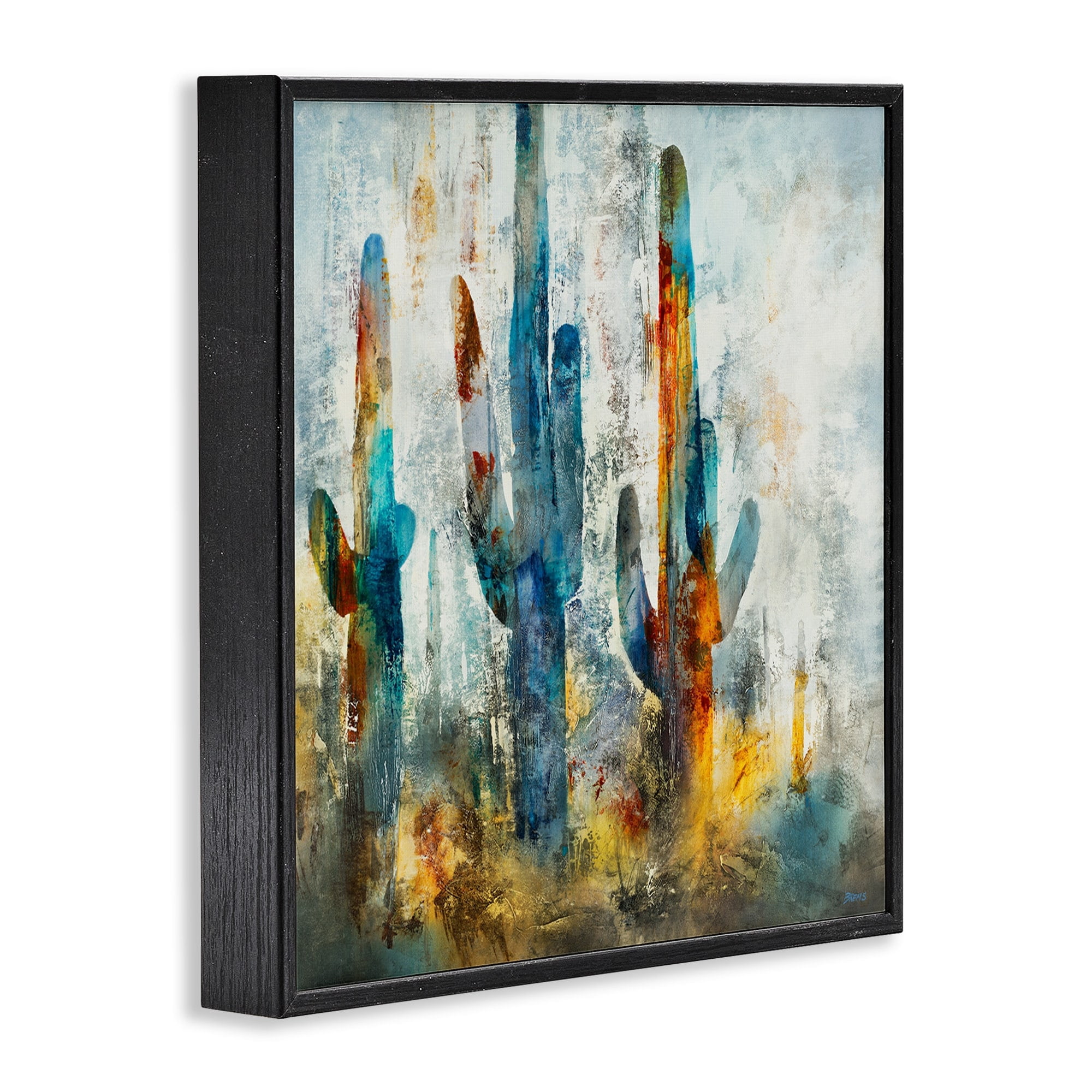 Stupell Industries Abstract Cacti Silhouettes Vibrant Succulent Colors Design by Scott Brems